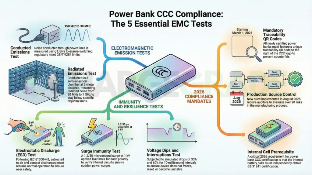 CCC in Powerbank - chargegrade.com - CCC Electromagnetic Compatibility Tests
